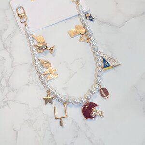 Anthropologie Icon Pearl Bag Charm